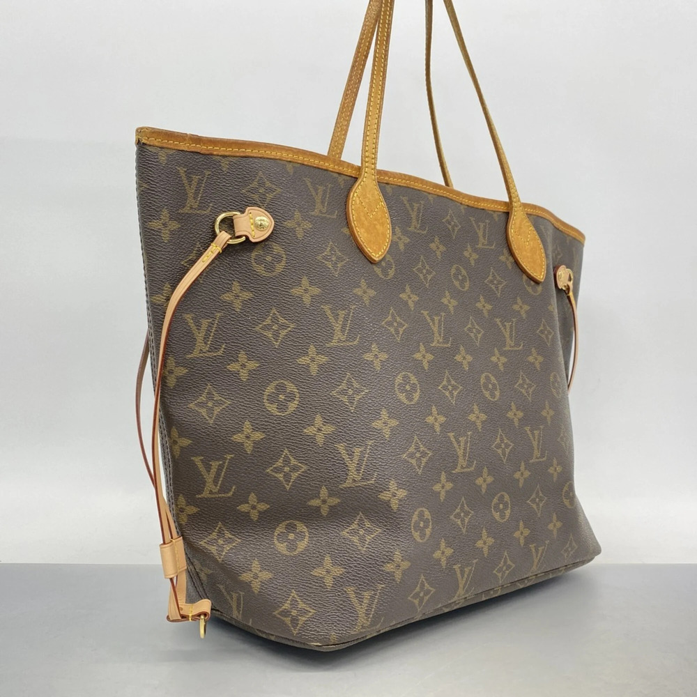 LOUIS VUITTON Brown Monogram Neverfull MM Tote Bag - Picture 2 of 11